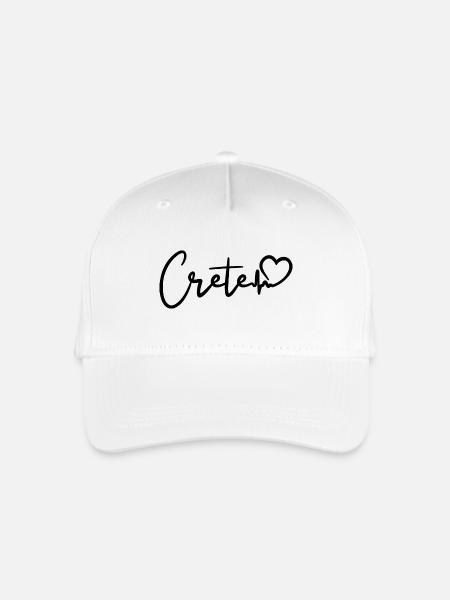 Crète heartbeat île de Crète - Casquette de baseball bio Enfant - blanc