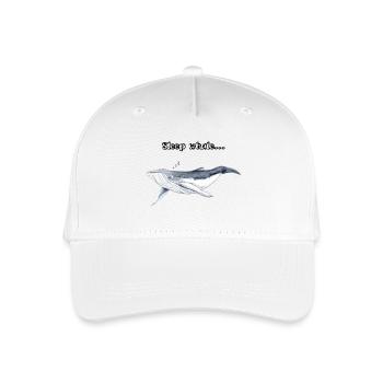 Good night whales - Sleep whale Zzz - baleine - Organic Kids’ Baseball Cap - white - Front