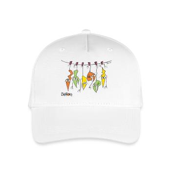 Brochette de Shadoks - Casquette de baseball bio Enfant - blanc - Devant