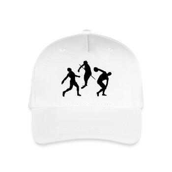 Leichtathletik - Kinder Bio Basecap - Weiß - Vorne