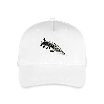 Pike - Organic Kids’ Baseball Cap - white - Front