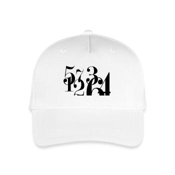 Pile of numbers - Organic Kids’ Baseball Cap - white - Front
