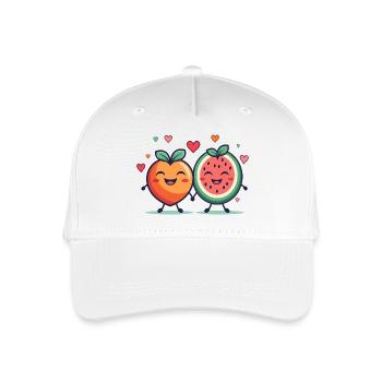 Fruity passion love - Organic Kids’ Baseball Cap - white - Front