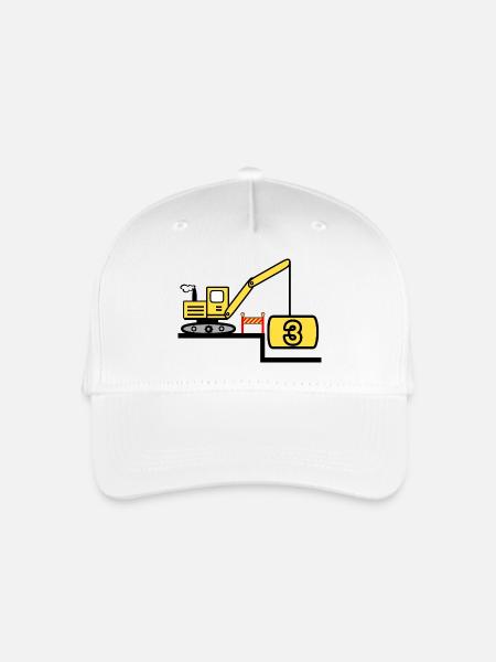 Bagger - Kinder Bio Basecap - Weiß