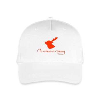 Christmas is coming - Kinder Bio Basecap - Weiß - Vorne