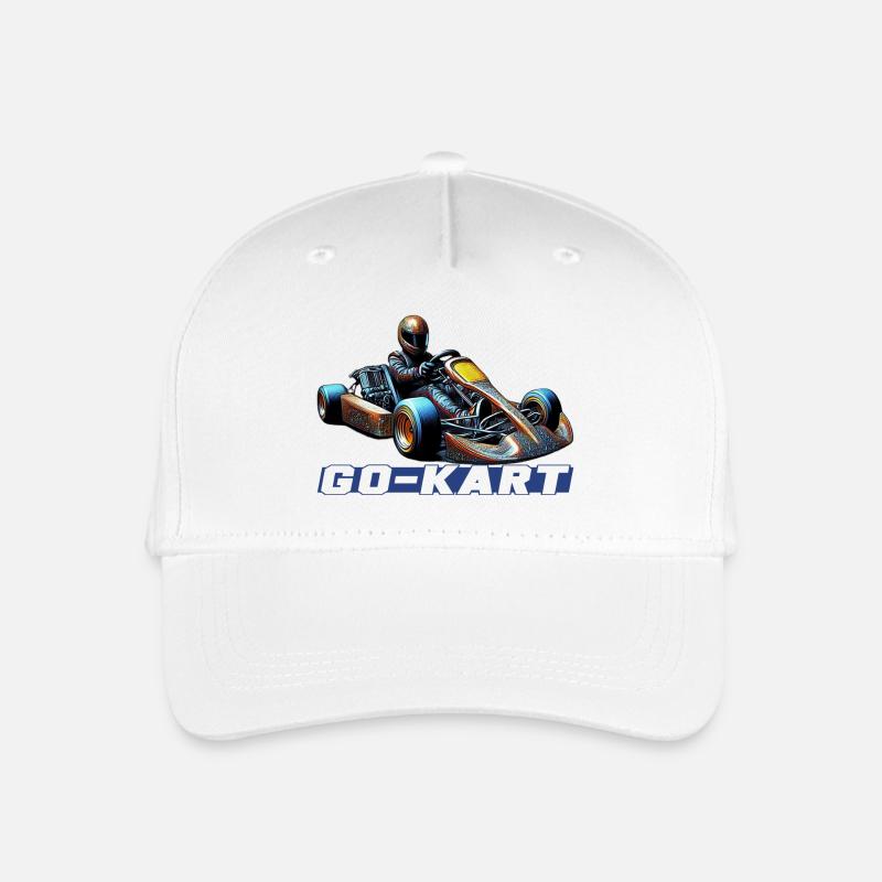 Go Kart - Kinder Bio Basecap - Weiß