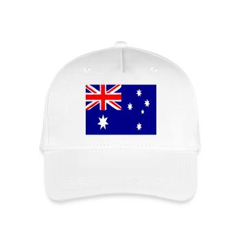 Flag of Australia – Symbol of Pride and National Unity - Organic Kids’ Baseball Cap - white - Front