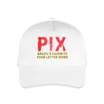 PIX - brazil´s favorite four-letter word - Organic Kids’ Baseball Cap - white - Front