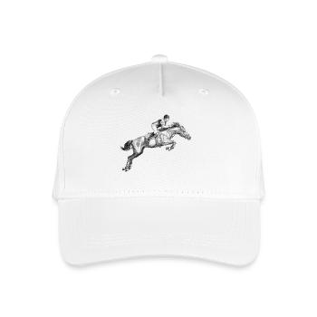 Équitation - Casquette de baseball bio Enfant - blanc - Devant