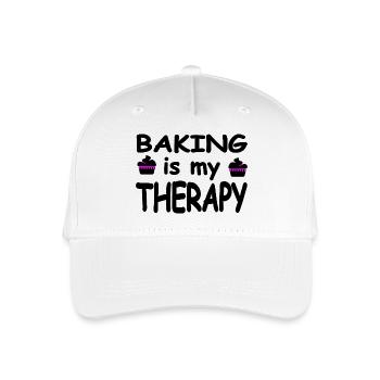Backen - Kinder Bio Basecap - Weiß - Vorne