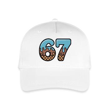 67 Icecream Dip Six Seven Memes - Organic Kids’ Baseball Cap - white - Front