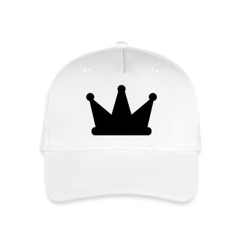 Crown - Organic Kids’ Baseball Cap - white - Front