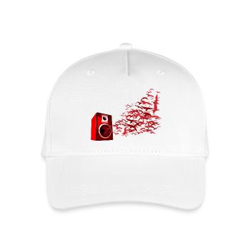 Lautsprecher Vögel DJ - Kinder Bio Basecap - Weiß - Vorne