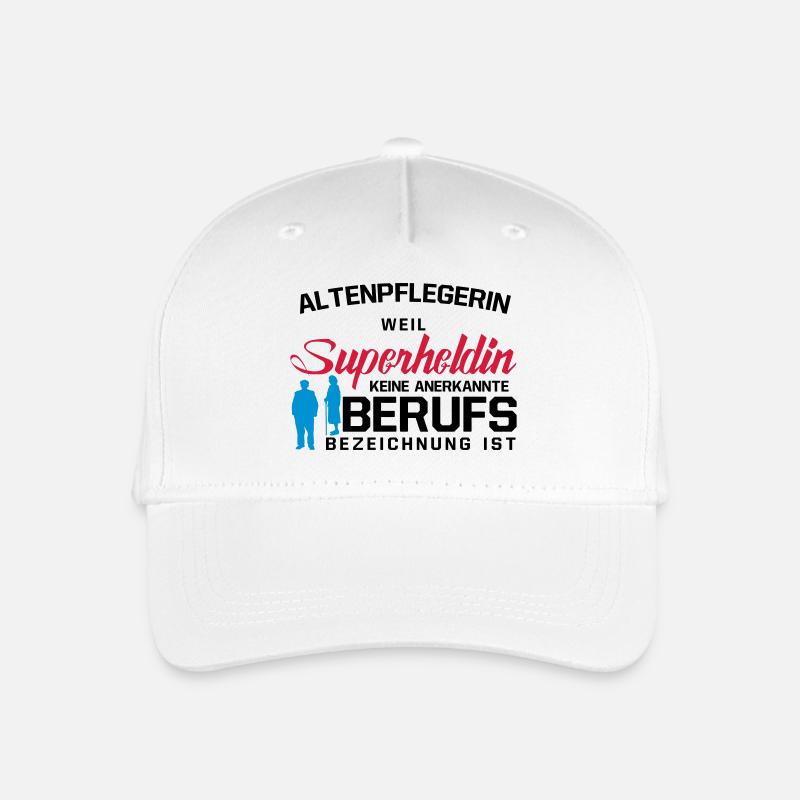 Altenpflegerin - Kinder Bio Basecap - Weiß