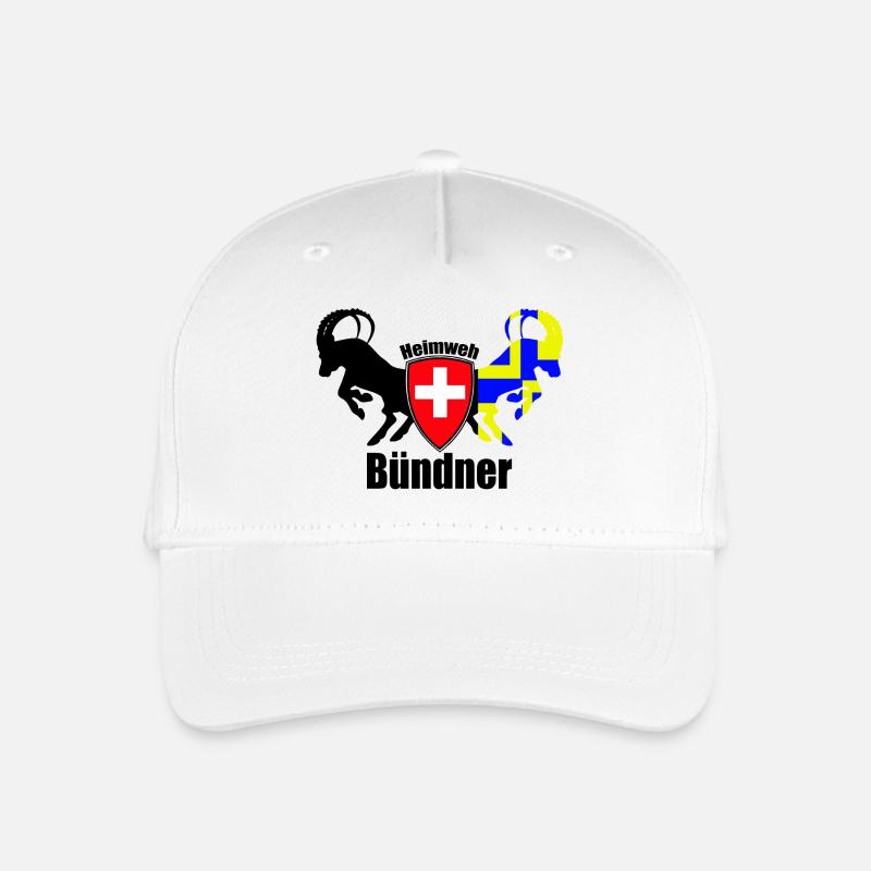 heimweh bündner - Kinder Bio Basecap - Weiß