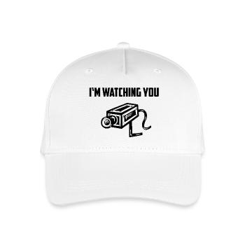 I am watching you - Organic Kids’ Baseball Cap - white - Front