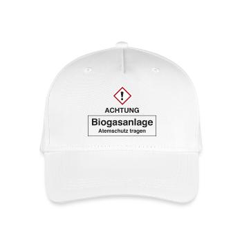 Achtung Biogasanlage - Kinder Bio Basecap - Weiß - Vorne