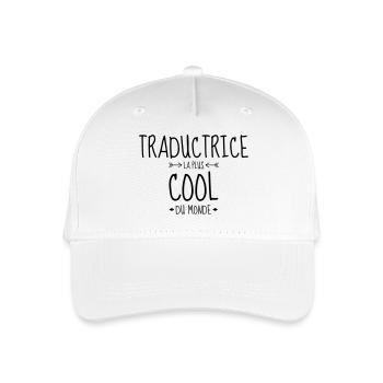 Übersetzer / Übersetzerin / Übersetzung / - Kinder Bio Basecap - Weiß - Vorne
