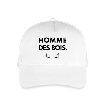 Homme des bois – Bois de cerf - Casquette de baseball bio Enfant - blanc - Devant