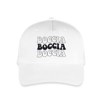 Joueur de boccia Vêtements avec balles de pétanque Boccia - Casquette de baseball bio Enfant - blanc - Devant