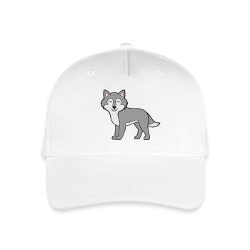 Wolf Wolves - Organic Kids’ Baseball Cap - white - Front