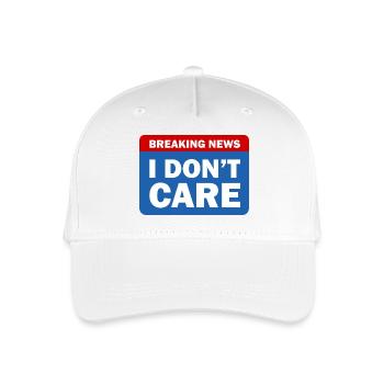 Neueste Nachrichten - Kinder Bio Basecap - Weiß - Vorne