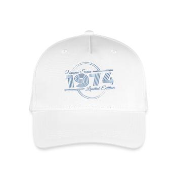 Unique depuis le millésime 1974 rétro - Casquette de baseball bio Enfant - blanc - Devant