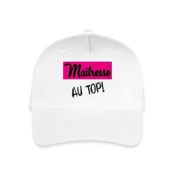 Thank you Mistress - Organic Kids’ Baseball Cap - white - Front