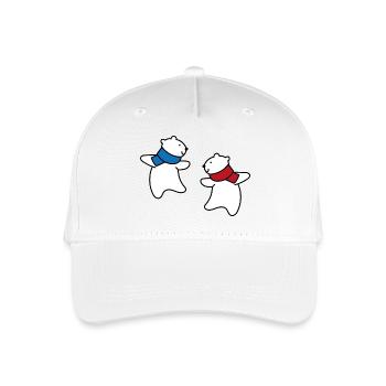 Les ours polaires arrivent - Casquette de baseball bio Enfant - blanc - Devant