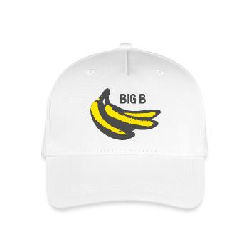 Banana Style - BIG B - color - Organic Kids’ Baseball Cap - white - Front