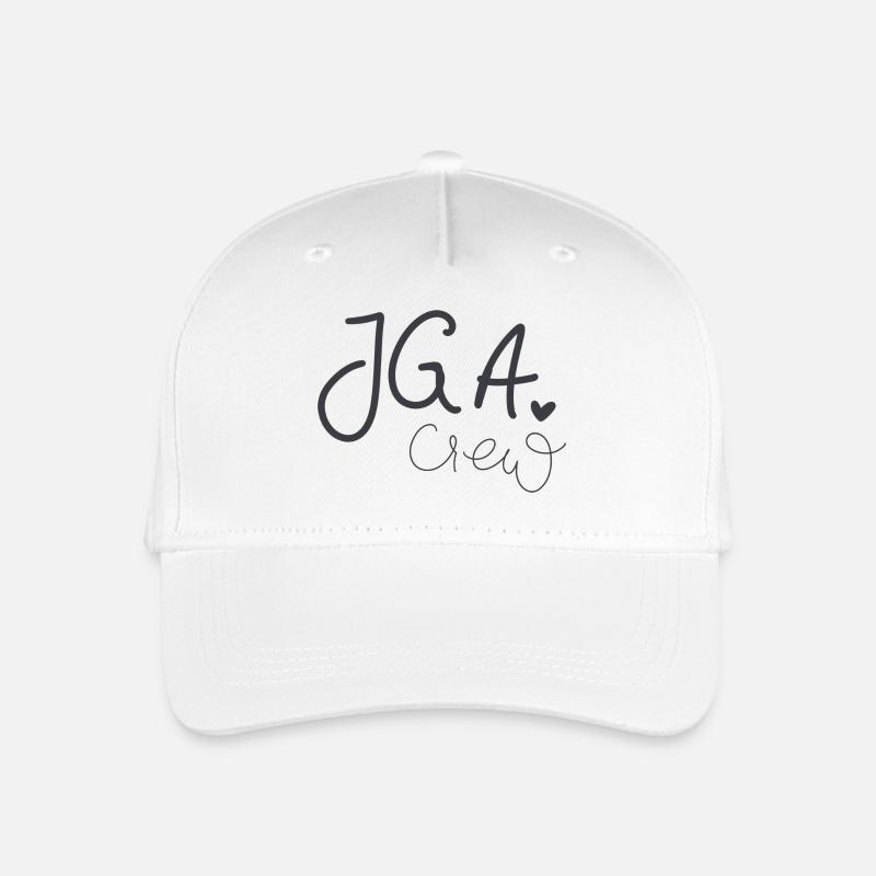 JGA Crew: Bachelor Party Tee - Kinder Bio Basecap - Weiß