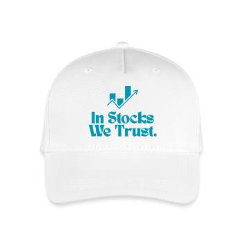 In Stocks We Trust! - Organic Kids’ Baseball Cap - white - Front