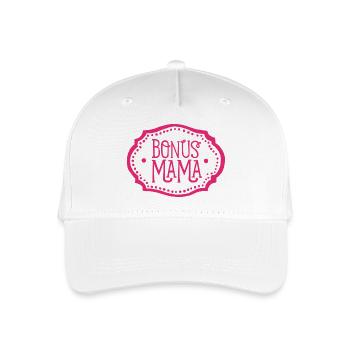 Bonus Mama Stiefmutter Geschenk Stiefmama pink - Kinder Bio Basecap - Weiß - Vorne