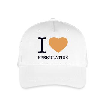 I love Spekulatius - Kinder Bio Basecap - Weiß - Vorne