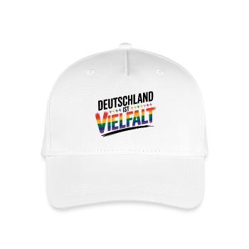 Deutschland ist Vielfalt - Cool Pride Logo - Kinder Bio Basecap - Weiß - Vorne