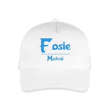 Fosie – Malmö Sky Blue Design - Organic Kids’ Baseball Cap - white - Front