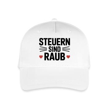 Taxes Are Robbery - Funny Tax Meme - Organic Kids’ Baseball Cap - white - Front