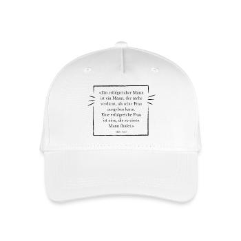 A successful man is a man who wants more - Organic Kids’ Baseball Cap - white - Front