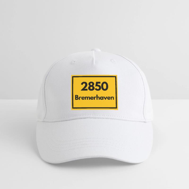 OLD POSTCODE POSTCODE RETRO 2850 BREMERHAVEN HAFEN Organic Kids’ Baseball Cap