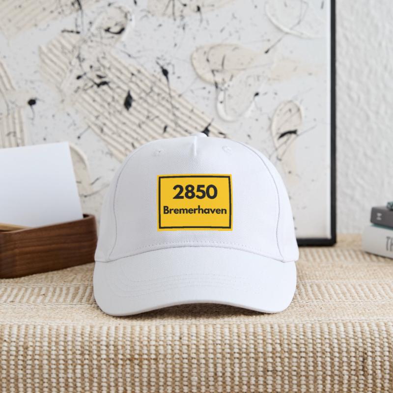 OLD POSTCODE POSTCODE RETRO 2850 BREMERHAVEN HAFEN Organic Kids’ Baseball Cap