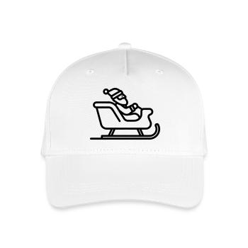 Santa's sleigh - Organic Kids’ Baseball Cap - white - Front
