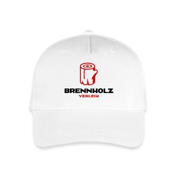 Brennholz Verleih - Kinder Bio Basecap - Weiß - Vorne