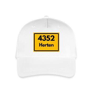 ALTE POSTLEITZAHL 4352 PLZ 45699 HERTEN NRW - Kinder Bio Basecap - Weiß - Vorne