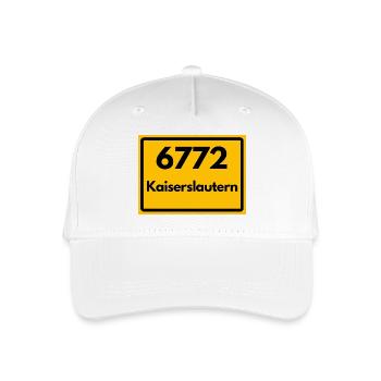 ALTE POSTLEITZAHL 6772 PLZ 67655 KAISERSLAUTERN RP - Kinder Bio Basecap - Weiß - Vorne