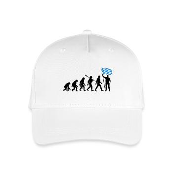 Bayern - Evolution - Flagge - Nation - Kinder Bio Basecap - Weiß - Vorne