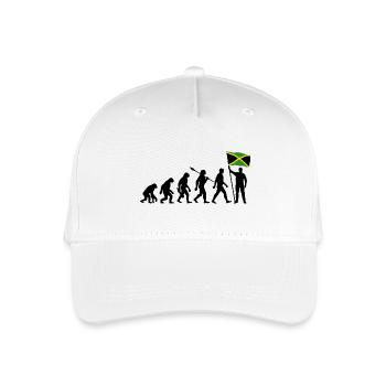Jamaica - Evolution - Flagge - Nation - Kinder Bio Basecap - Weiß - Vorne