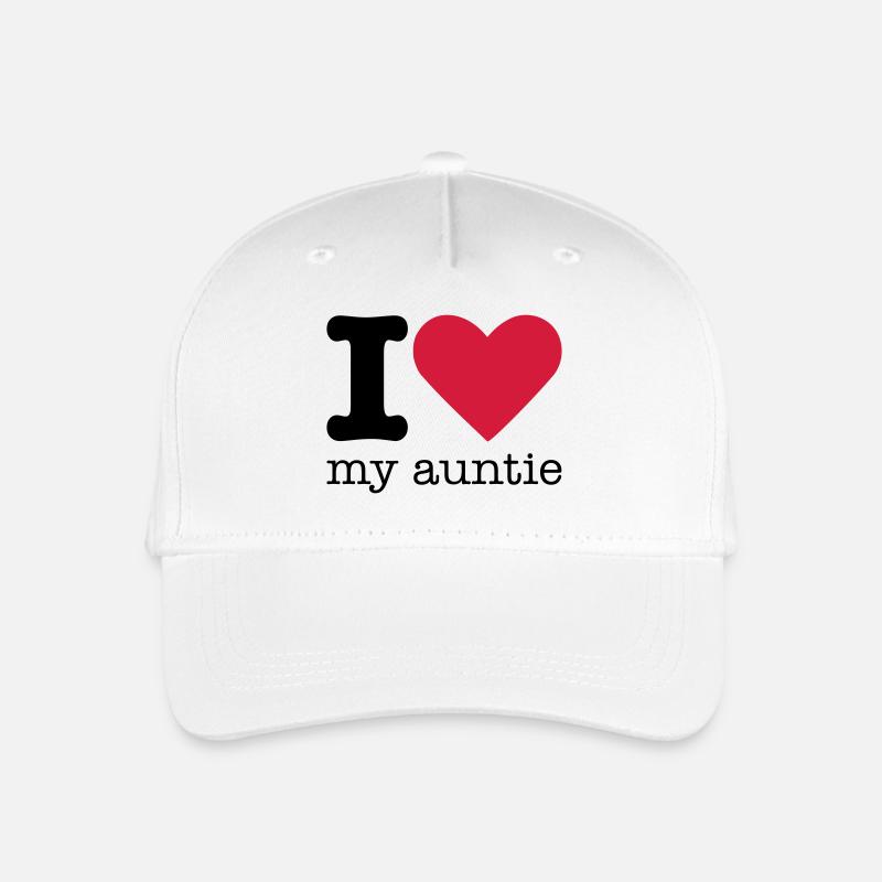 I Love My Auntie - Kinder Bio Basecap - Weiß