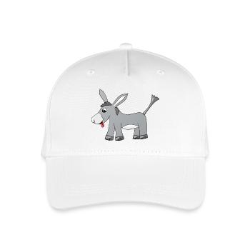 Esel - Kinder Bio Basecap - Weiß - Vorne