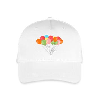 bunte ballons - Kinder Bio Basecap - Weiß - Vorne