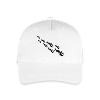 Fish Bone Monsters - Kinder Bio Basecap - Weiß - Vorne